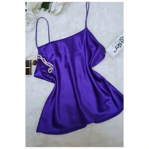 Vintage - Satin Purple Jewel Tone Tank  Top